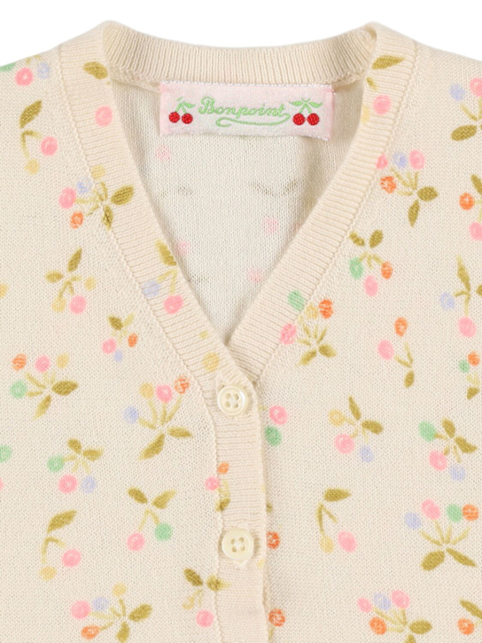 Bonpoint: コットンニットカーディガン - マルチカラー - kids-girls_1 | Luisa Via Roma