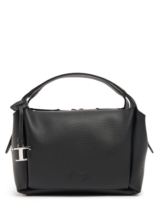 Tod's: Mini Bauletto leather top handle bag - women_0 | Luisa Via Roma