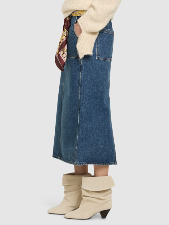 Isabel Marant: 40mm Ryska-gb leather slouchy boots - women_1 | Luisa Via Roma