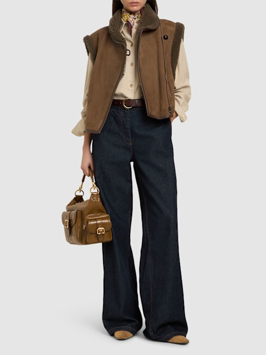 Isabel Marant: Alime lamb fur vest - women_1 | Luisa Via Roma