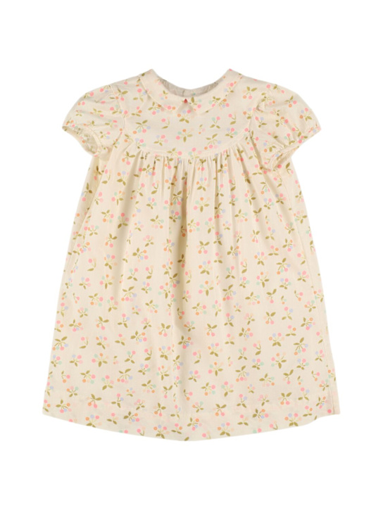 Bonpoint: チェリー柄コットンシャツワンピース - kids-girls_0 | Luisa Via Roma