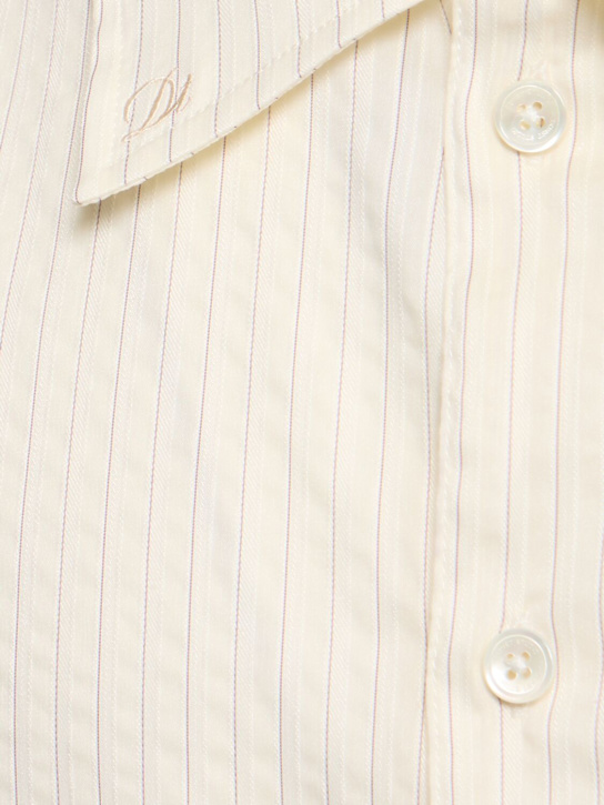 Dunst: Holiday striped shirt - Cream Stripe - men_4 | Luisa Via Roma