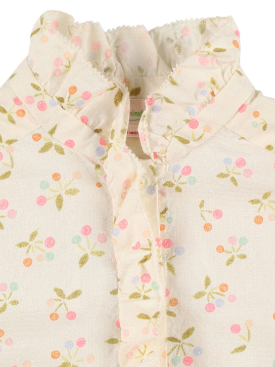 Bonpoint: コットンポプリン半袖シャツ - マルチカラー - kids-girls_1 | Luisa Via Roma