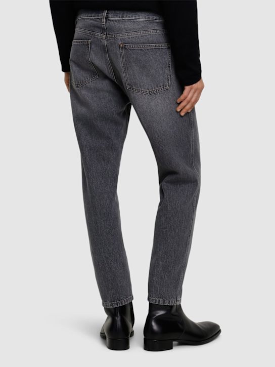 Lardini: Cotton denim jeans - Black - men_2 | Luisa Via Roma