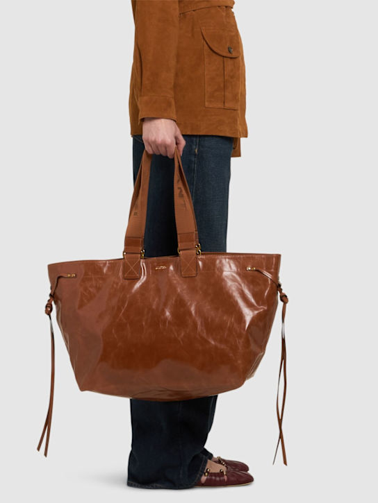 Isabel Marant: Wardy leather tote bag - women_1 | Luisa Via Roma