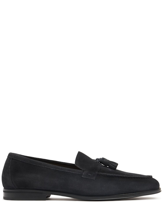 Doucal's: Tassel suede loafers - men_0 | Luisa Via Roma