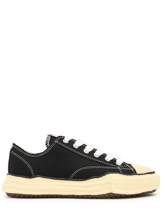 Mihara Yasuhiro: Peterson vintage canvas low top sneakers - men_0 | Luisa Via Roma