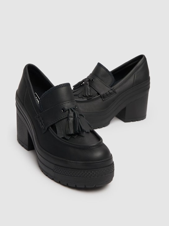 Converse: Chuck 70 De Luxe loafer wedges - Black - women_2 | Luisa Via Roma