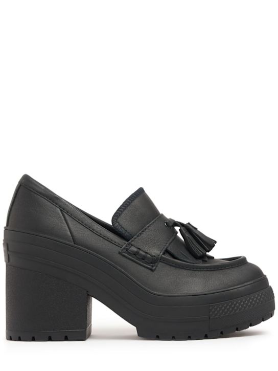 Converse: Chuck 70 De Luxe loafer wedges - Black - women_0 | Luisa Via Roma