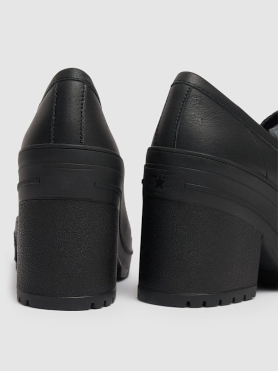 Converse: Chuck 70 De Luxe loafer wedges - Black - women_3 | Luisa Via Roma