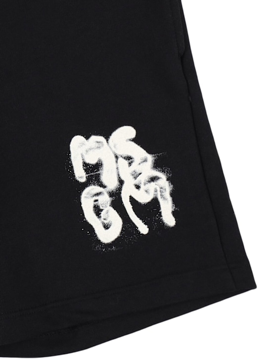 MSGM: Shorts in felpa di cotone - kids-girls_1 | Luisa Via Roma