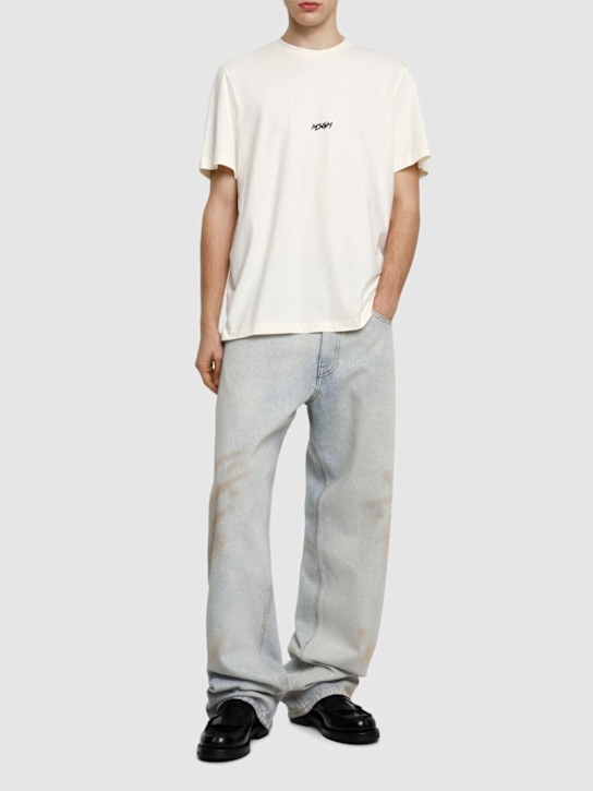 MSGM: コットンTシャツ - men_1 | Luisa Via Roma