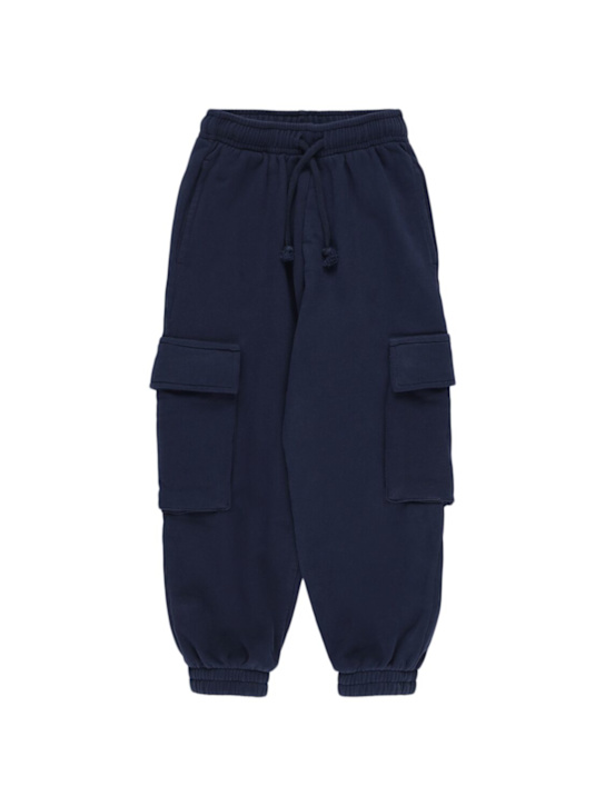 The New Society: Cotton cargo sweatpants - kids-boys_0 | Luisa Via Roma