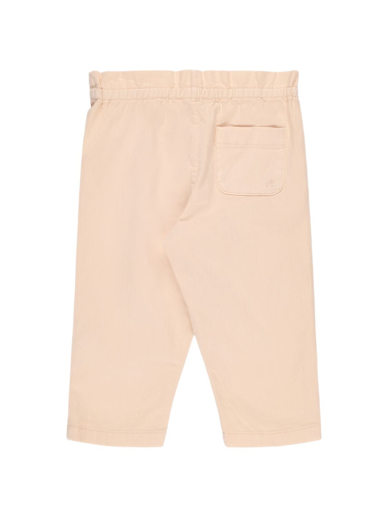 Bonpoint: コットンポプリンパンツ - アイボリー - kids-girls_1 | Luisa Via Roma