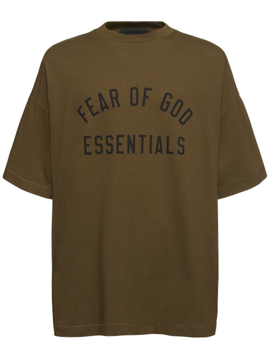 Fear of God ESSENTIALS: Jersey crewneck t-shirt - men_0 | Luisa Via Roma