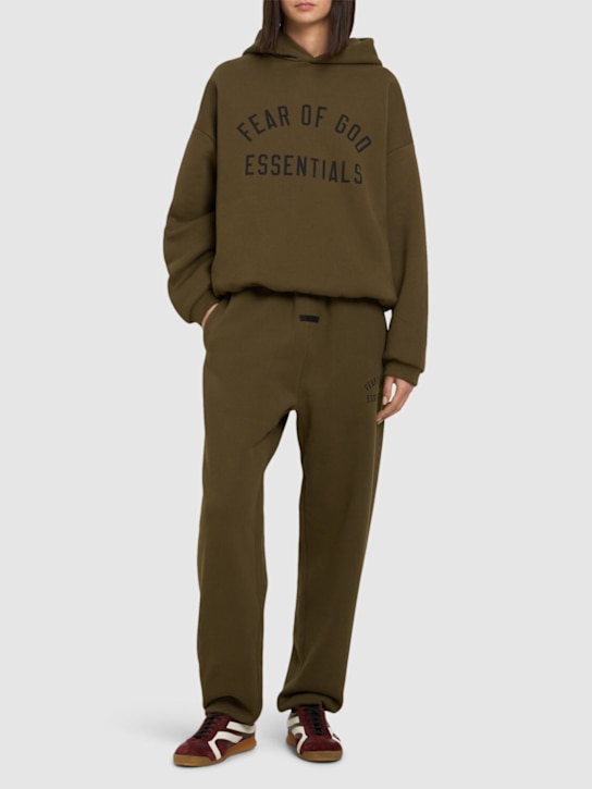 Fear of God ESSENTIALS: Felpa in misto cotone con cappuccio - women_0 | Luisa Via Roma