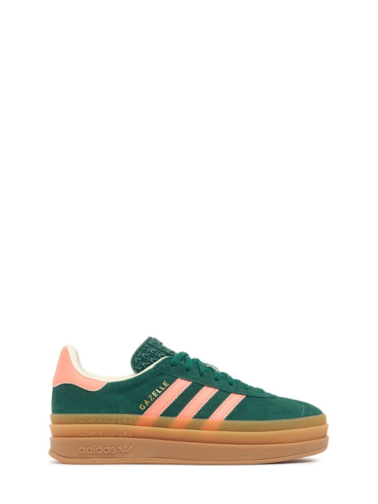 adidas Originals: Sneakers à lacets Gazelle Bold - Vert - kids-girls_0 | Luisa Via Roma