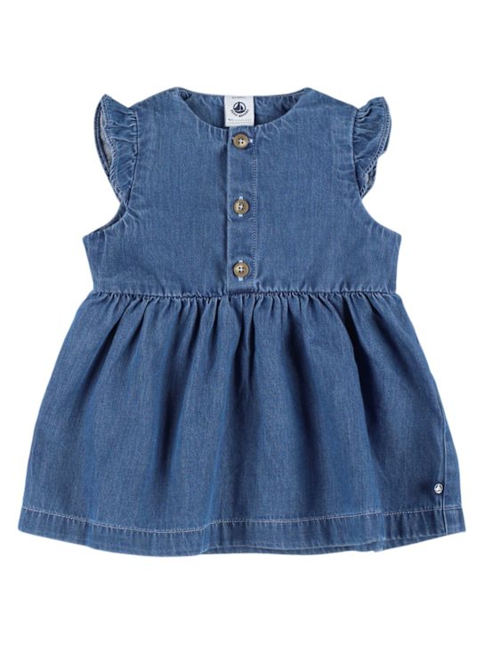 Petit Bateau: Vestito in denim di cotone - kids-girls_0 | Luisa Via Roma