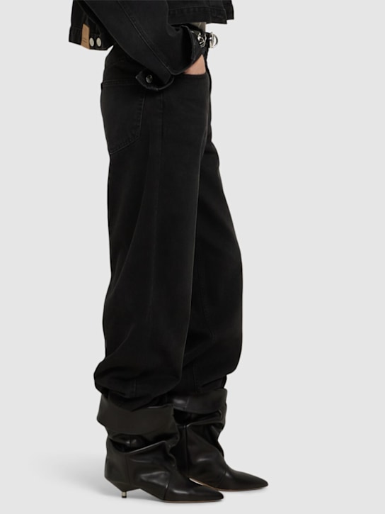Isabel Marant: Stivali alti Edrik-Gb in pelle 45mm - Nero - women_1 | Luisa Via Roma