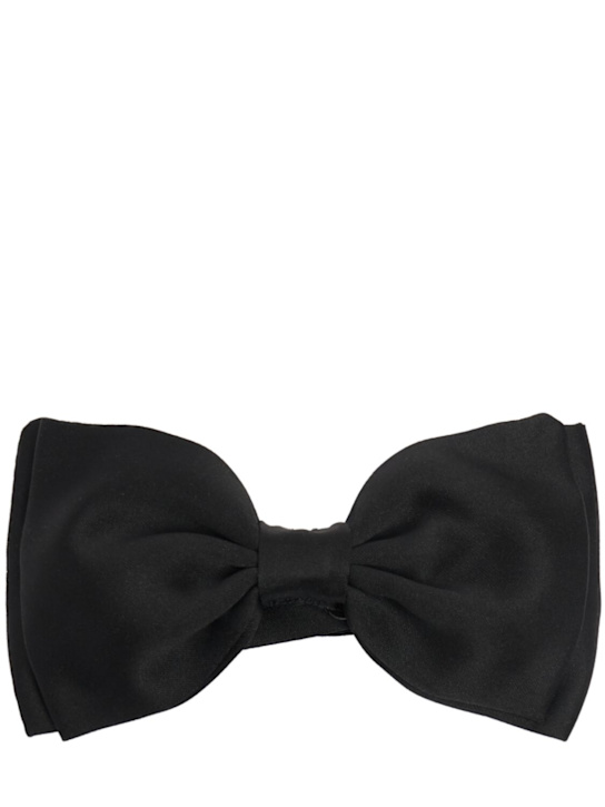 Lardini: Satin bow tie - men_0 | Luisa Via Roma