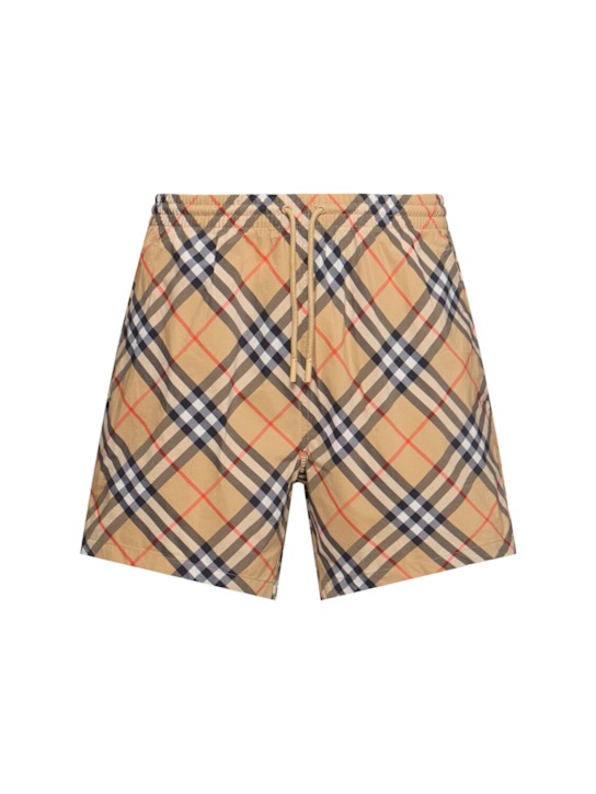 Burberry: Check Essentials swim shorts - men_0 | Luisa Via Roma