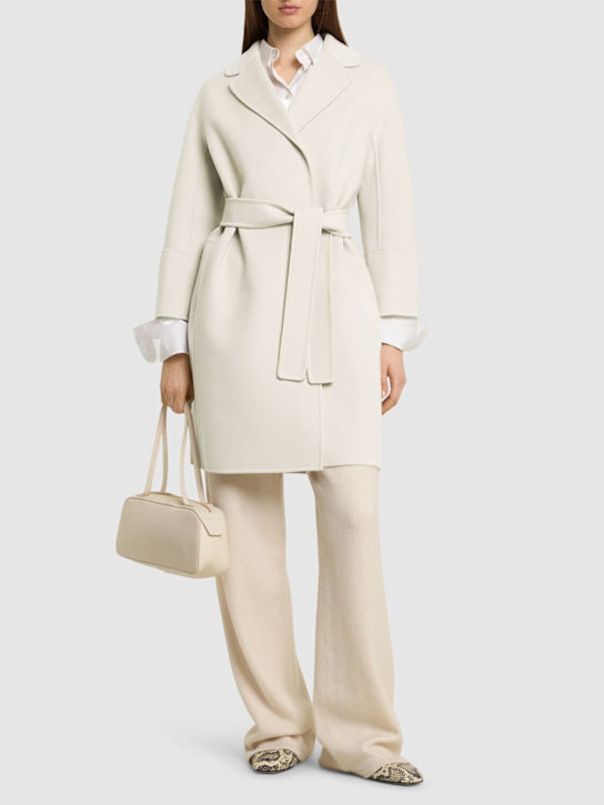 'S Max Mara: Arona belted wool midi coat - Beige - women_1 | Luisa Via Roma