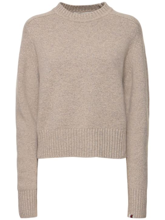 Extreme Cashmere: Please cropped crewneck sweater - women_0 | Luisa Via Roma