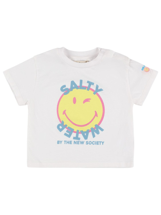 The New Society: コットンジャージーTシャツ - ホワイト - kids-boys_0 | Luisa Via Roma