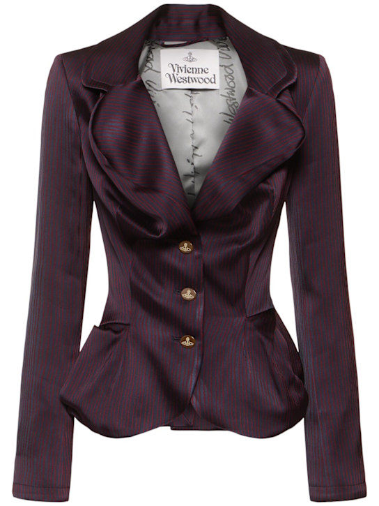 Vivienne Westwood: Drunken satin blazer - women_0 | Luisa Via Roma