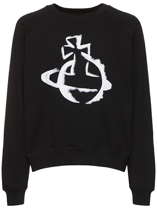 Vivienne Westwood: Stencil orb raglan sweatshirt - men_0 | Luisa Via Roma