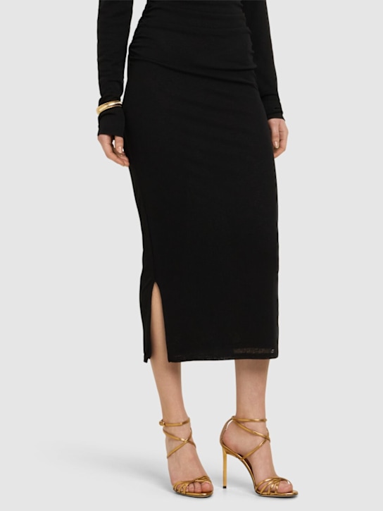 Tom Ford: 105mm Laminated leather sandals - women_1 | Luisa Via Roma