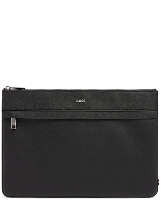 Boss: Zair large pouch - Black - men_0 | Luisa Via Roma