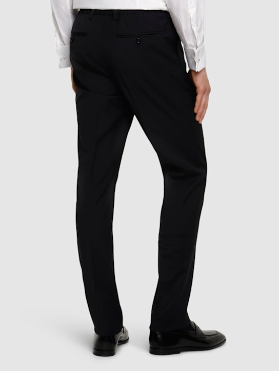 Lardini: Wool blend suit - Black - men_3 | Luisa Via Roma