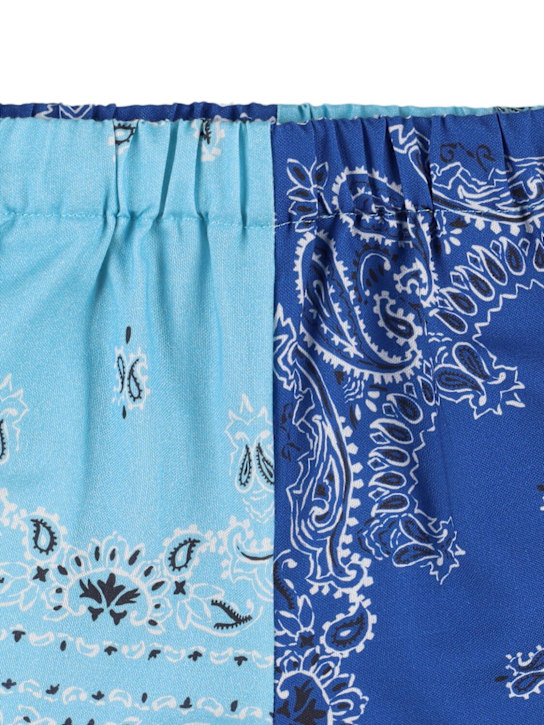 The New Society: Printed cotton poplin shorts - kids-boys_1 | Luisa Via Roma