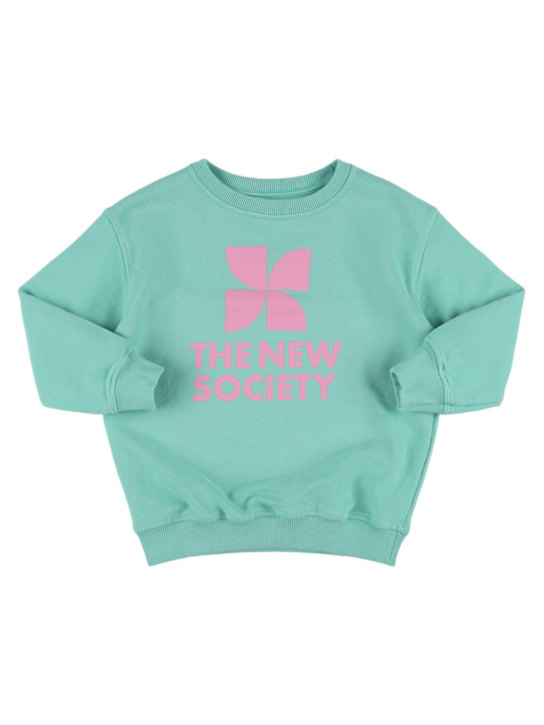 The New Society: Printed cotton sweatshirt - kids-boys_0 | Luisa Via Roma
