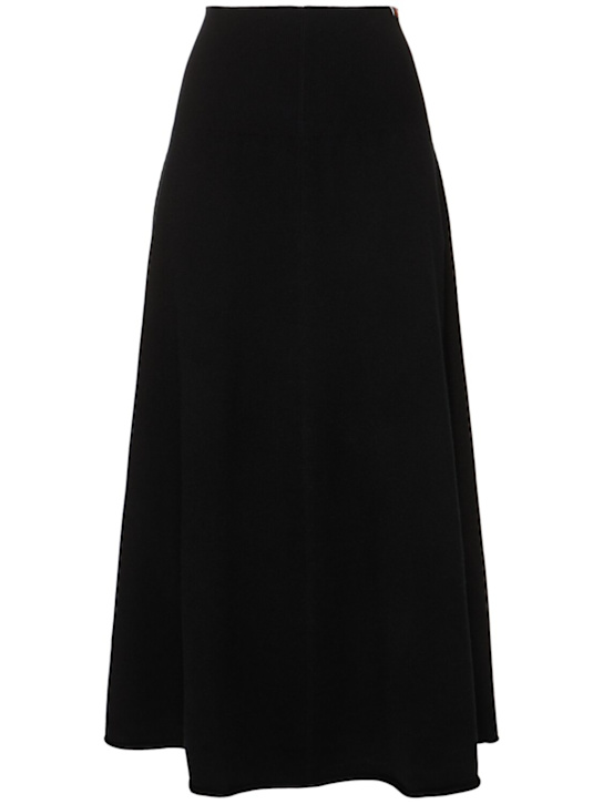Extreme Cashmere: Ease knitted midi skirt - women_0 | Luisa Via Roma