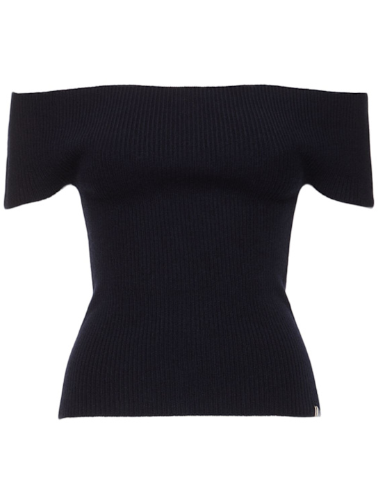 Extreme Cashmere: Libra stretch cashmere blend top - women_0 | Luisa Via Roma