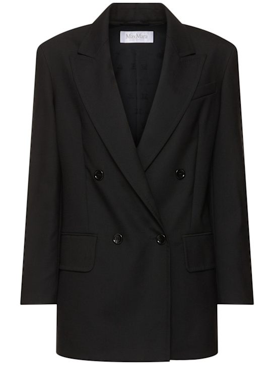 Max Mara: Palanca ウールブレンドブレザー - women_0 | Luisa Via Roma
