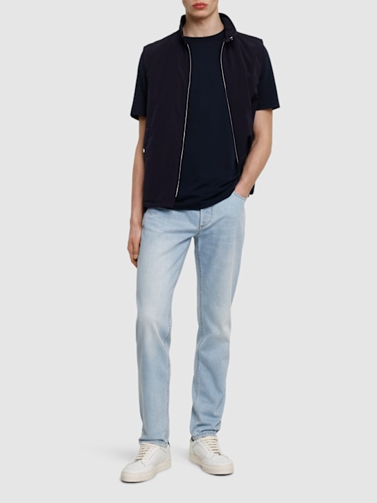 Boss: Thompson リヨセル＆コットンTシャツ - men_1 | Luisa Via Roma