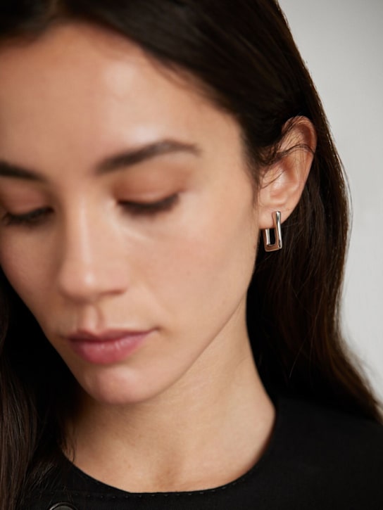 Jil Sander: Small hoop earrings - women_1 | Luisa Via Roma