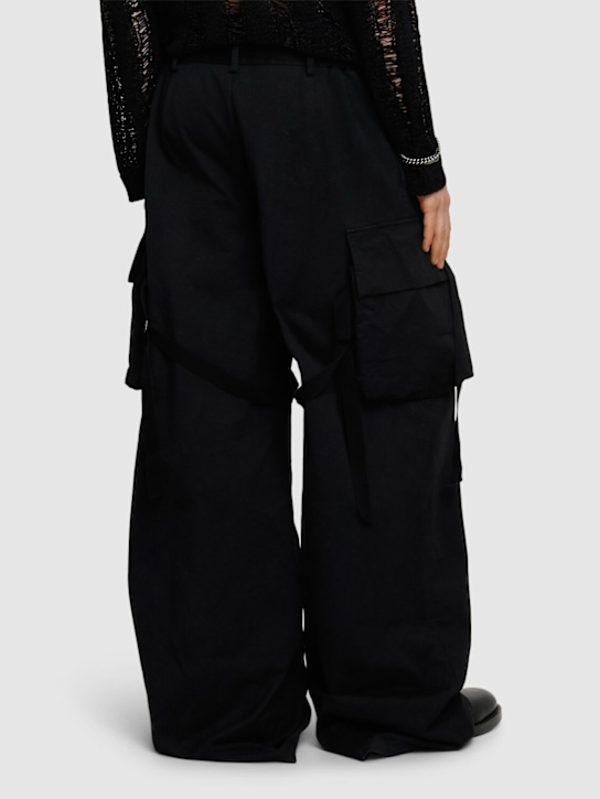 Ann Demeulemeester: Nandor cotton twill cargo pants - Black - men_2 | Luisa Via Roma