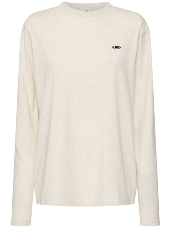 Autry: Long sleeve t-shirt - Melange - women_0 | Luisa Via Roma