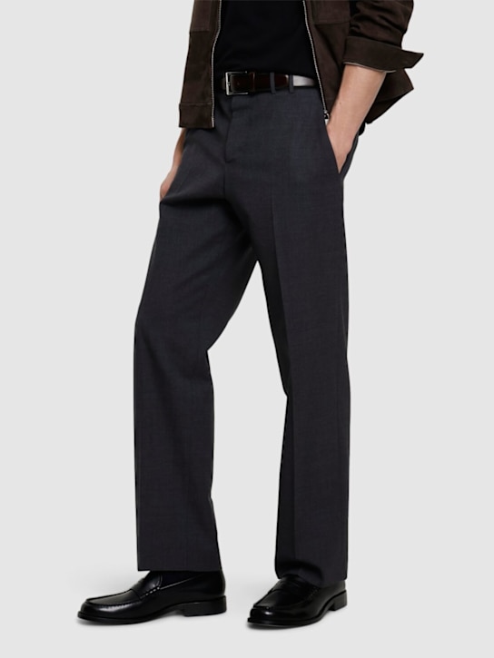 Boss: Limber leather loafers - Black - men_1 | Luisa Via Roma