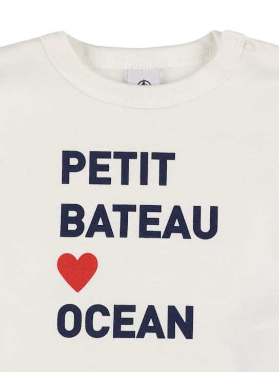 Petit Bateau: Printed cotton jersey t-shirt - kids-boys_1 | Luisa Via Roma