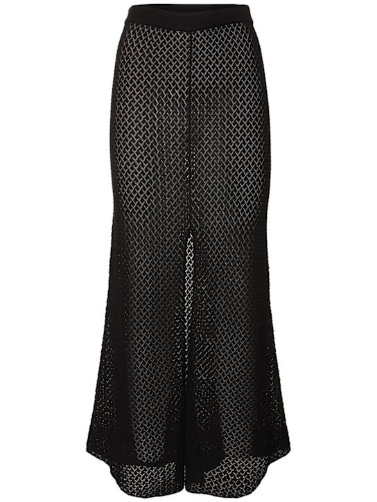 The Garment: Tanzania organic cotton long skirt - Black - women_0 | Luisa Via Roma