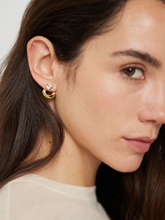 Nina Gordon: Link Topaz stud earrings - women_1 | Luisa Via Roma