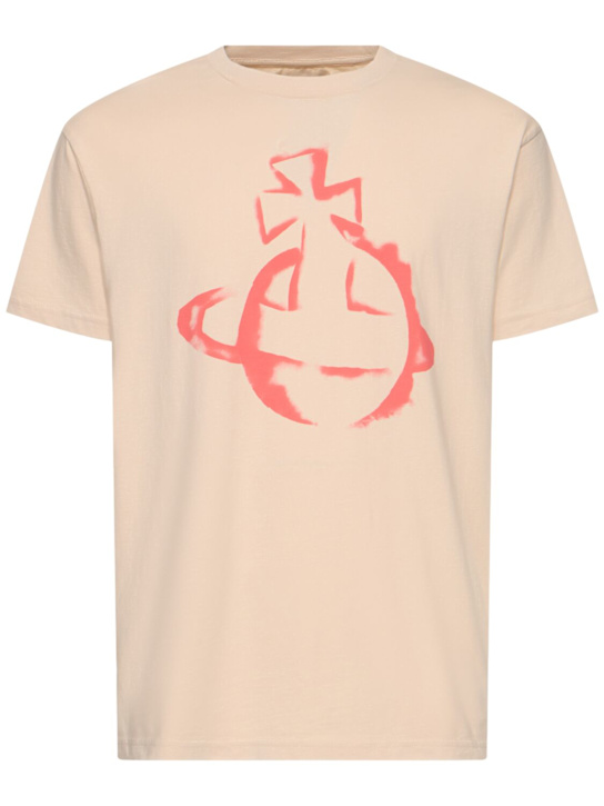 Vivienne Westwood: Stencil orb classic t-shirt - men_0 | Luisa Via Roma