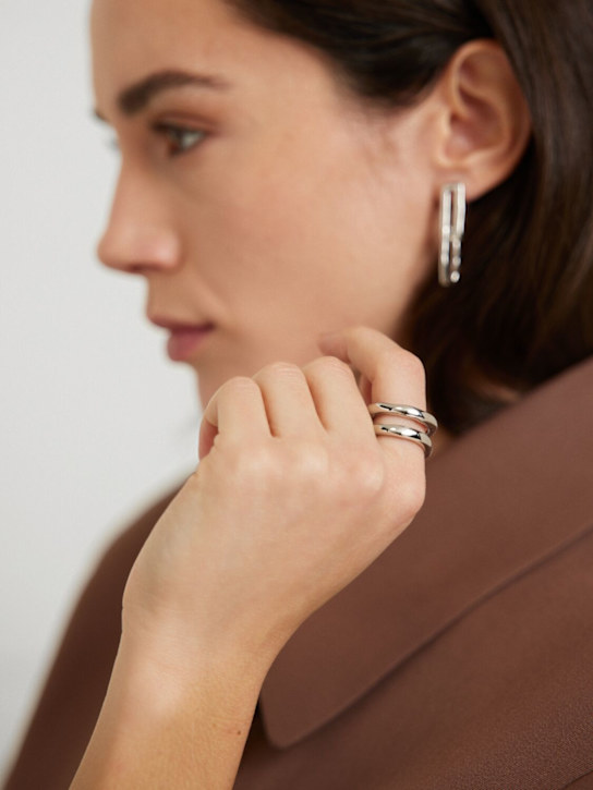 Jil Sander: Thin chain ring - Silver - women_1 | Luisa Via Roma