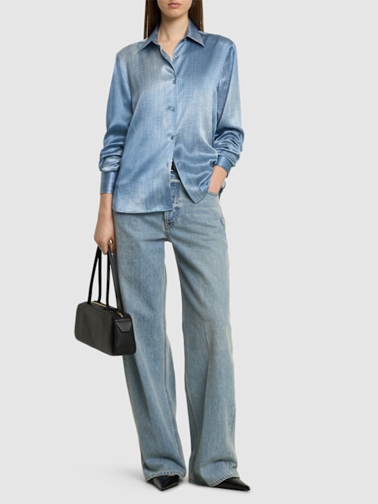 Silk satin shirt - Thumbnail 2