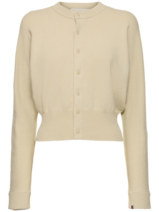 Extreme Cashmere: Blouson cashmere blend cardigan - women_0 | Luisa Via Roma